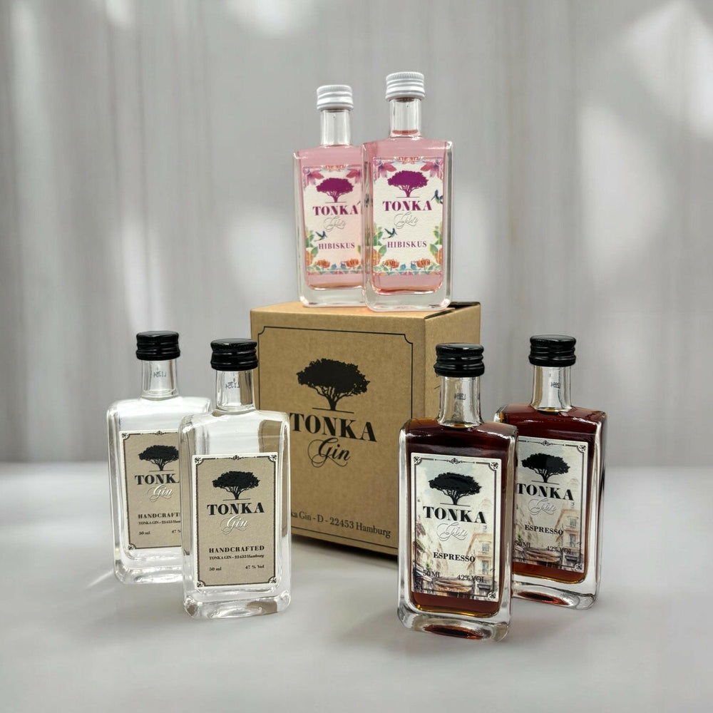 Gin Miniatur, Miniaturset, Gin and Tonic, Gin Geschenkset, Tastingbox, Gintasting,