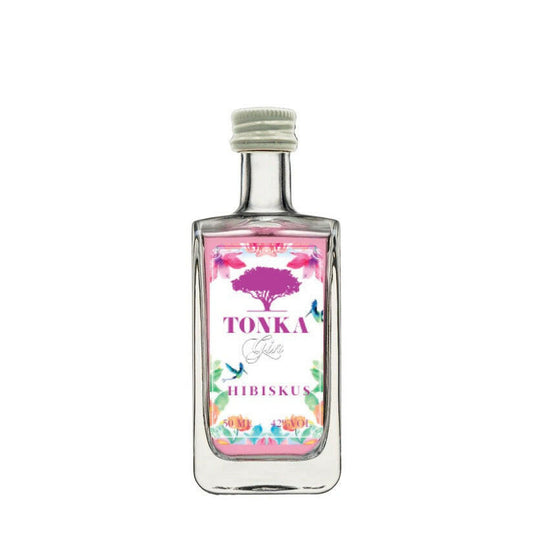 Tonka Gin, Hibiskus, Gin Geschenk, gin miniatur.
