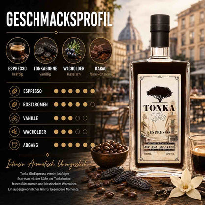 Tonka Gin Espresso – Intensiv & Aromatisch - Tonka Gin 