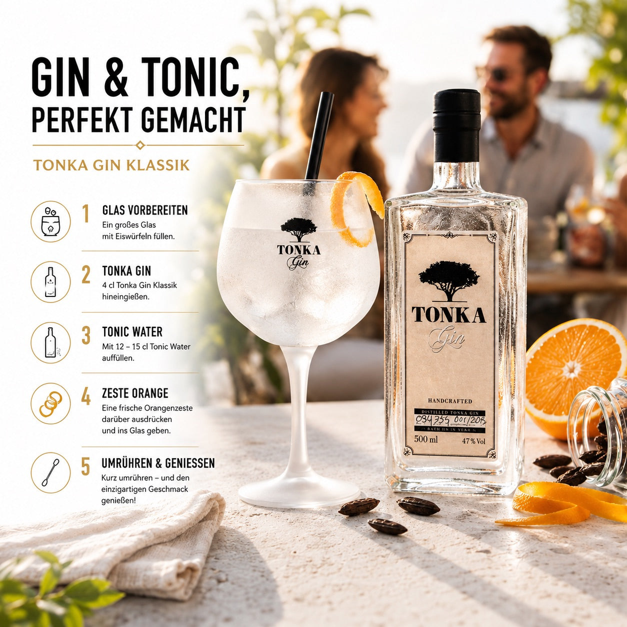Tonka Gin, Hamburger Gin, gin kaufen, Gin aus Hamburg, Gin Geschen, Gin. 