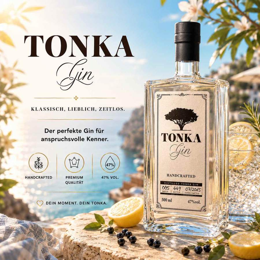 Tonka Gin, Gin.