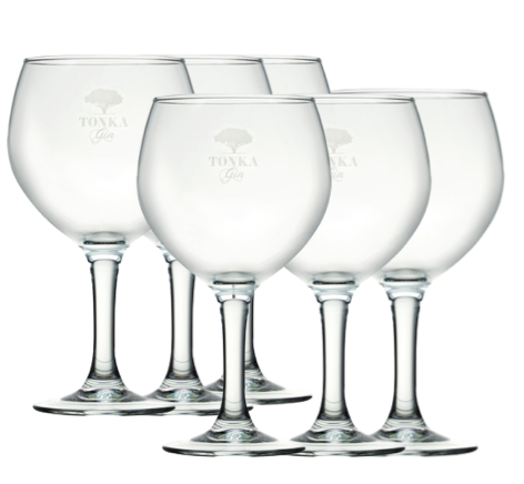 Tonka Gin 6x Balon Gläser NEU - Tonka Gin 