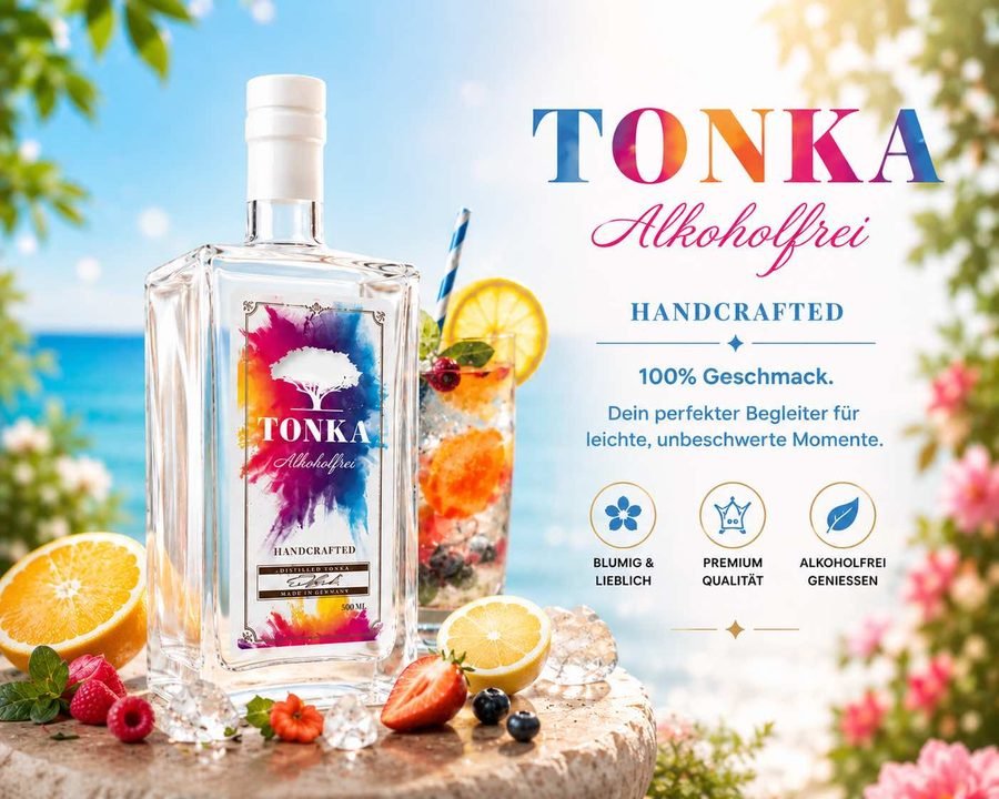 Gin Alkoholfrei, alkoholfreier Gin, Tonka alkoholfrei, Tonka Gin Alkoholfrei.
