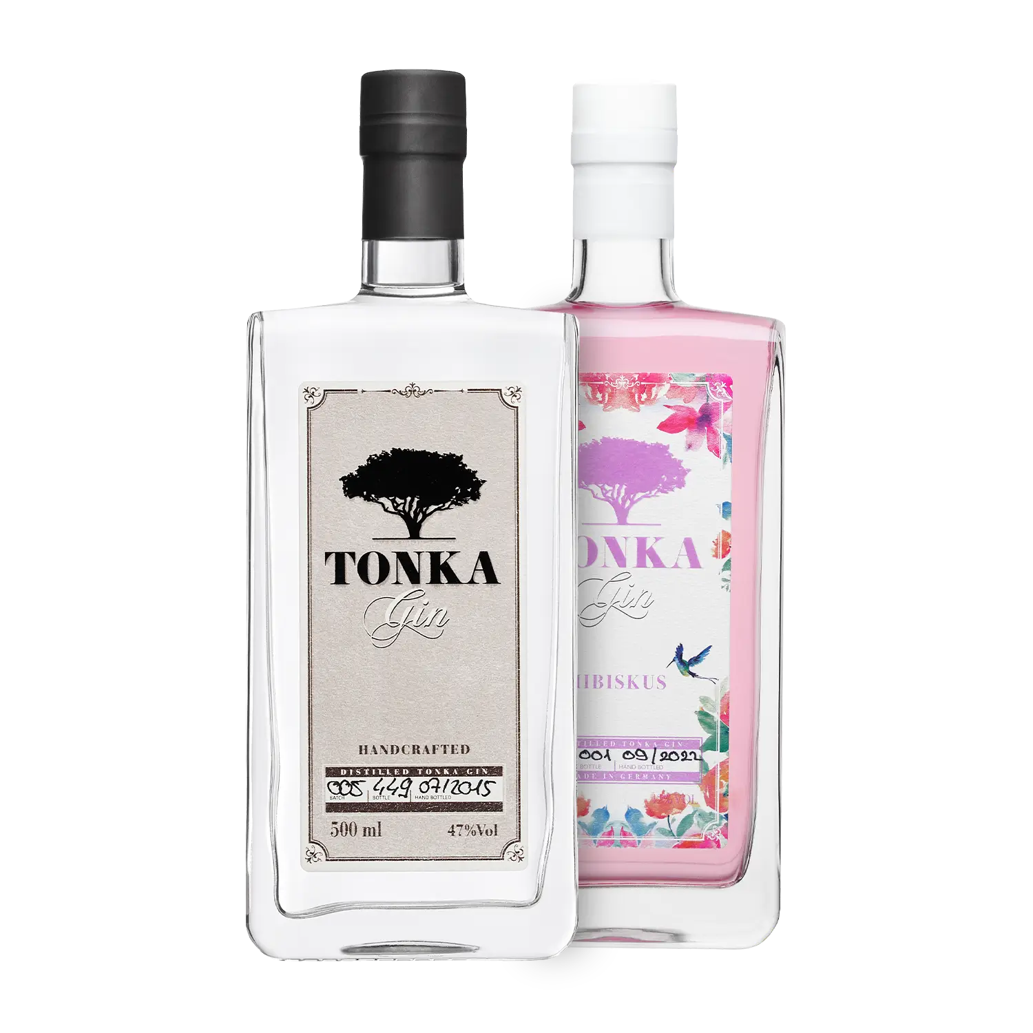 Sprirituosenliebhaber - Tonka Gin Hibiskus und Tonka Gin Klassik als Kennenlern Bundle